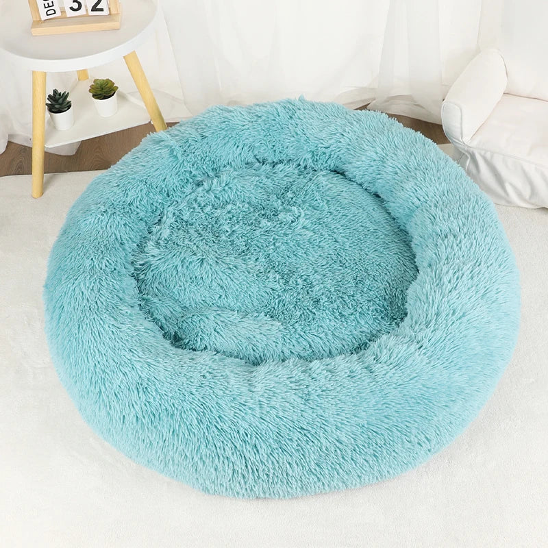 Cama Caliente Donut para Perros - Suave y Confortable (Anti-Ansiedad y Relajación )