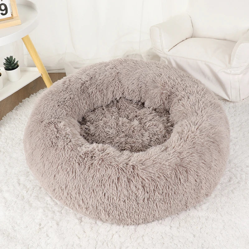 Cama Caliente Donut para Perros - Suave y Confortable (Anti-Ansiedad y Relajación )
