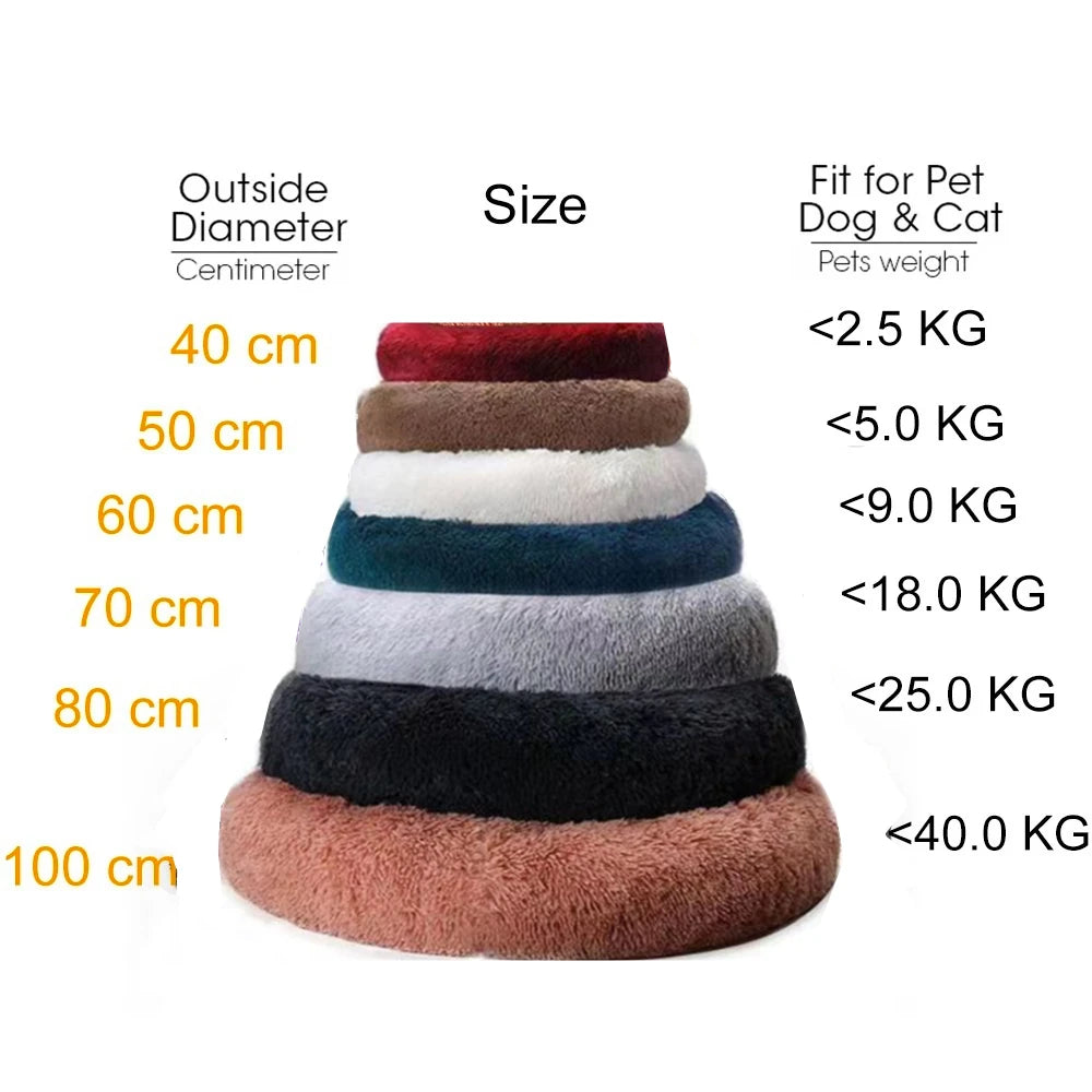 Cama Caliente Donut para Perros - Suave y Confortable (Anti-Ansiedad y Relajación )