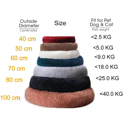 Cama Caliente Donut para Perros - Suave y Confortable (Anti-Ansiedad y Relajación )