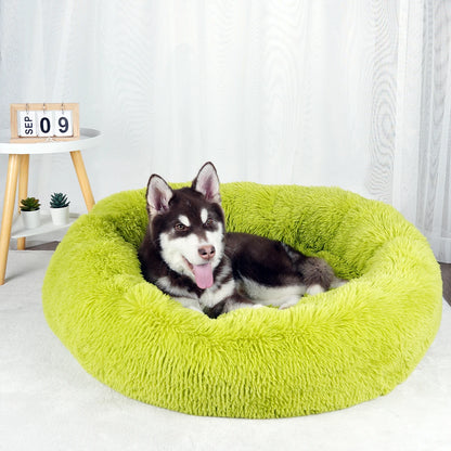 Cama Caliente Donut para Perros - Suave y Confortable (Anti-Ansiedad y Relajación )