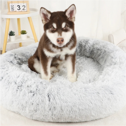 Cama Caliente Donut para Perros - Suave y Confortable (Anti-Ansiedad y Relajación )