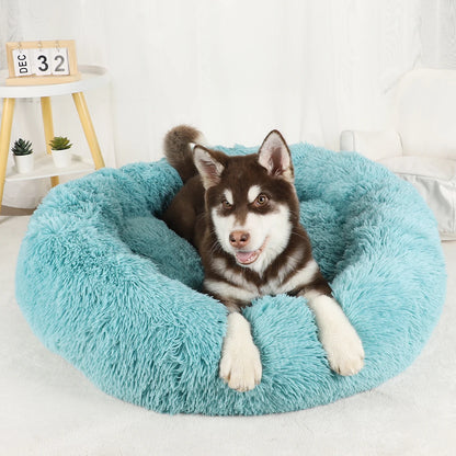 Cama Caliente Donut para Perros - Suave y Confortable (Anti-Ansiedad y Relajación )