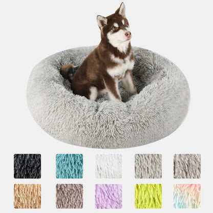 Cama Caliente Donut para Perros - Suave y Confortable (Anti-Ansiedad y Relajación )