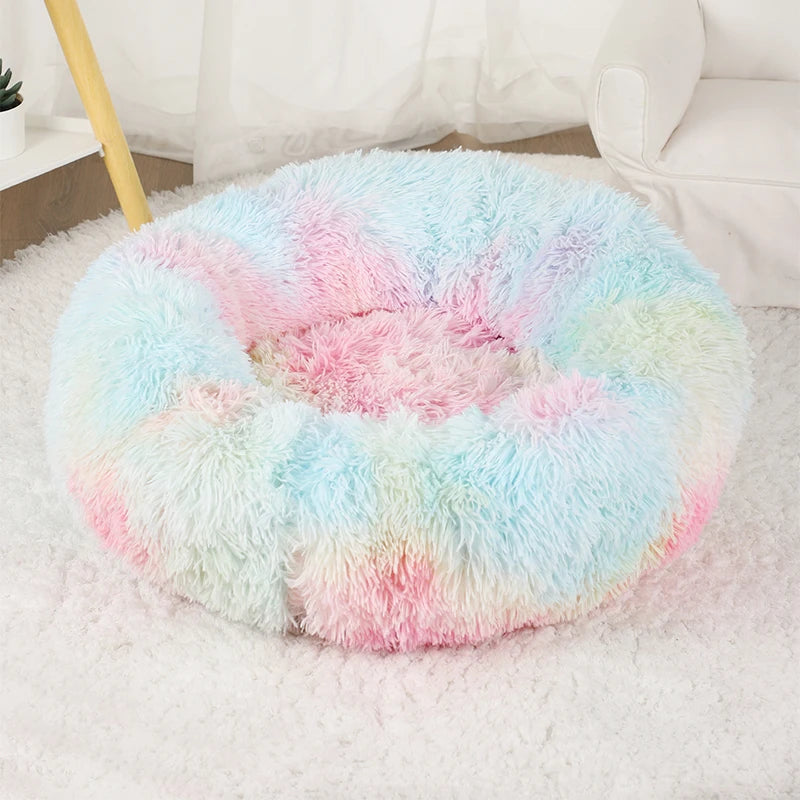 Cama Caliente Donut para Perros - Suave y Confortable (Anti-Ansiedad y Relajación )