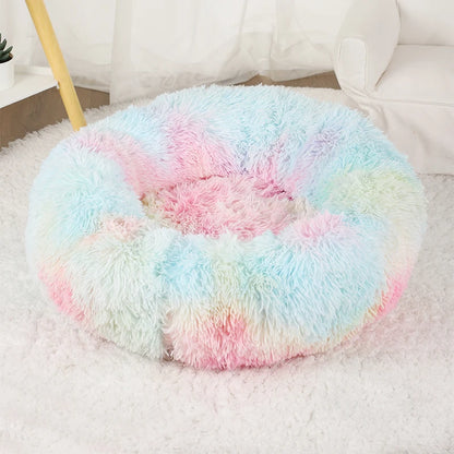 Cama Caliente Donut para Perros - Suave y Confortable (Anti-Ansiedad y Relajación )