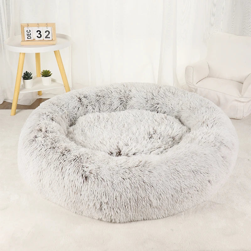 Cama Caliente Donut para Perros - Suave y Confortable (Anti-Ansiedad y Relajación )
