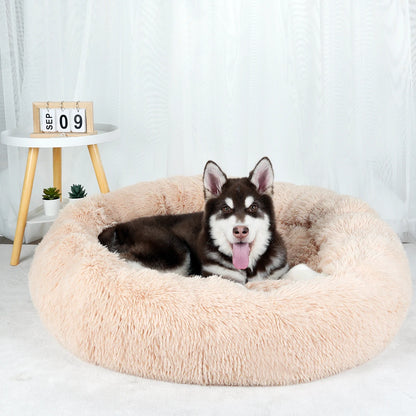 Cama Caliente Donut para Perros - Suave y Confortable (Anti-Ansiedad y Relajación )