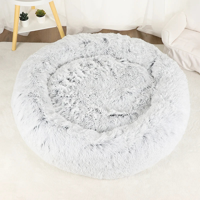 Cama Caliente Donut para Perros - Suave y Confortable (Anti-Ansiedad y Relajación )